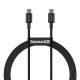 Baseus CATYS-B01 - 100W, USB Type-C to USB Type-C Fast Charging Data Cable, Cable Length:1m - Black