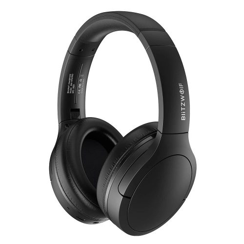 BlitzWolf® BW-HP6 Pro bluetooth headphones - hybrid ANC noise reduction, 40 mm speakers, AAC encoding, 50 hours of operation time