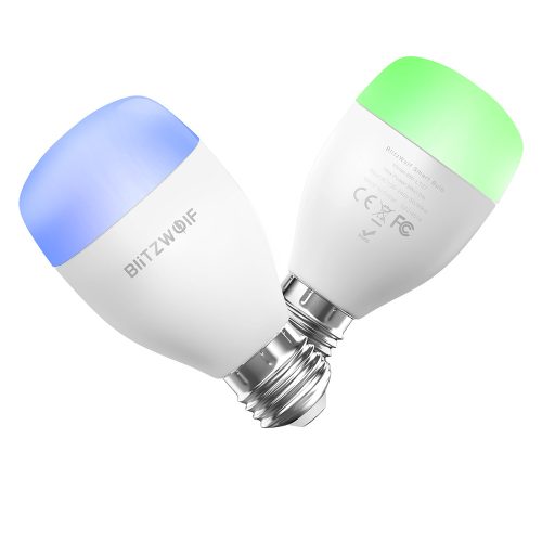 Smart bulb - BlitzWolf® BW-LT27, E27, 850m, 9W, 2700-6500K, App + infrared Control