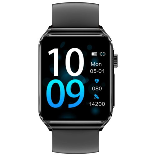 Blitzwolf® BW-HL6 Smartwatch - AMOLED HD display, ECG values, Bluetooth telephony, IP67 - Black-silicon