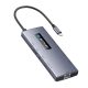 BlitzWolf BW-NEW-TH8 USB Hub 10 in 1: 1x HDMI 4K@60HZ, 5x USB 3.0, 1x RJ45, Power Delivery: 100W, SD/TF card reader