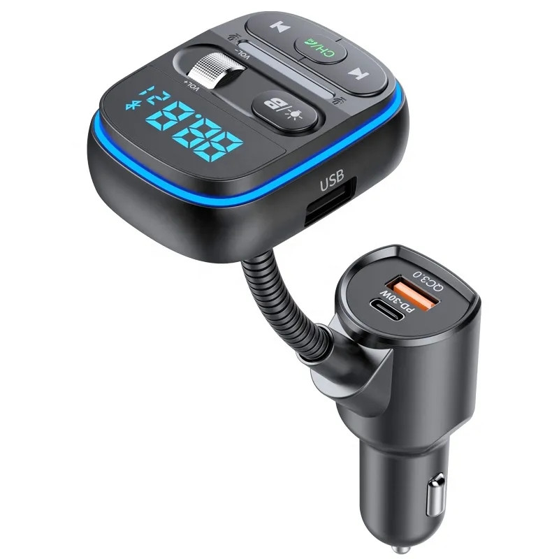 HiGi® - T77 Auto-Bluetooth-V5.0-FM-Transmitter und Auto-USB
