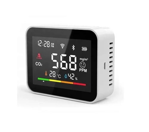 CO2 Detector Meter Measure CO2, Temperature and Humidity for