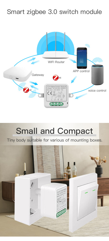 RSH® SB04 ZigBee - Interruttore SMART a 4 via - Controllo de