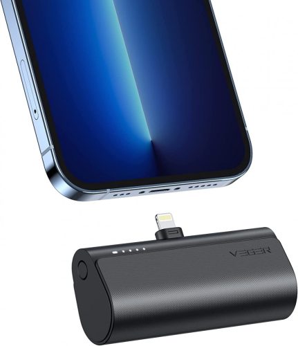 Veger PlugOn Lightning - 5000mAh Power Bank with built-in US