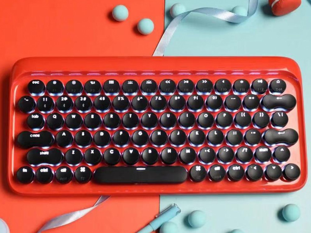 Xiaomi Youpin LOFREE Mechanical keyboard mechanical blue switch keys RGB LED lighting wired and wireless use red