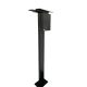 Pillar for RAEDIAN wall chargers (wallbox) - 2pcs wallbox can be placed - black